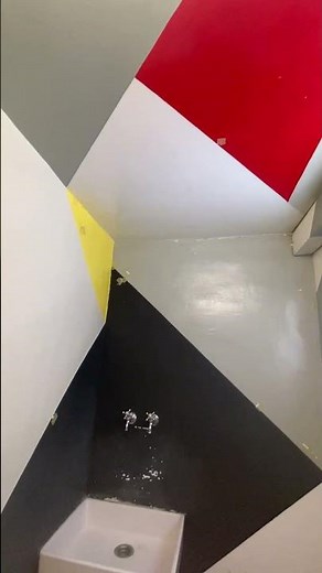 Kunst des Tages: Theo van Doesburg. Waschraum. De Stijl. Villa Noailles. Hyères. Chambre de Fleurs