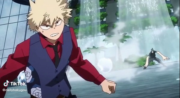 Katsuki Bakugo Howitzer Impact Scene in My Hero Academia: Two Heroes