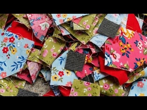 💎How to Sew Beautiful Quilted Coasters from Fabric Scraps (Embroidery Tutorial)