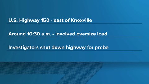 1 dead in oversized load crash on US 150 in Knox County