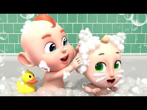 Bubble Bath Song 🛁 | Bath Time Routine for Kids | Rosoo Nursery Rhymes & Kids Song