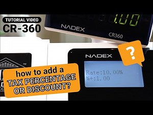 How to add a Sale percentage for the Nadex CR360 Cash Register Tutorial & Demonstration
