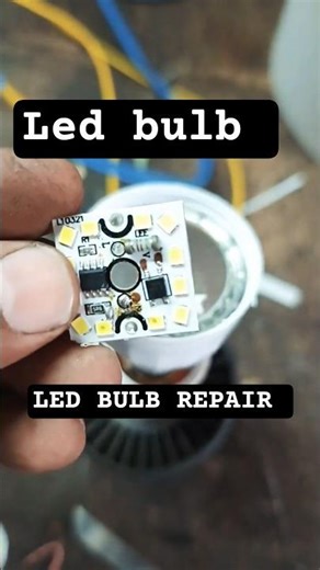 Led bulb repairing DOB change bulb repair pcb change connection wiring Led bulb #electricalindia