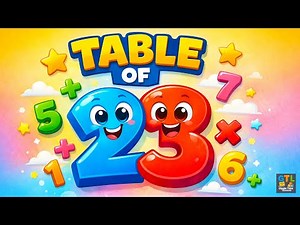Table of 23 for Kids | Learn 23 Times Table with Fun & Easy Math | Giggle Time Learning