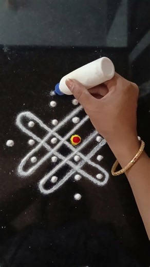 7*1 👌👍 simple sikku kolam design for beginners