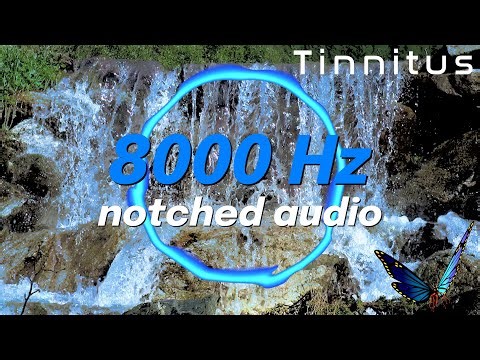 Dreaming Waterfall 8000 Hz Notched Audio: Tinnitus Sound Therapy Series