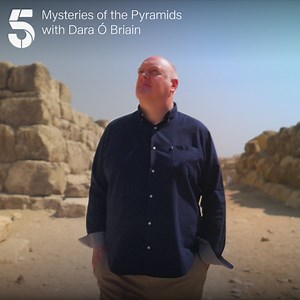 22K views · 75 reactions | Dara Ó Briain explores one of the more far-fetched theories surrounding the great pyramids: were they built for, or even by, aliens?!   Mysteries of the Pyramids with Dara Ó Briain, Sunday 9pm | Channel 5 | Facebook