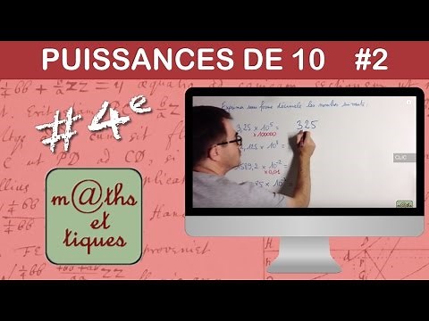 Write a number written with powers of 10 in decimal form - Fourth