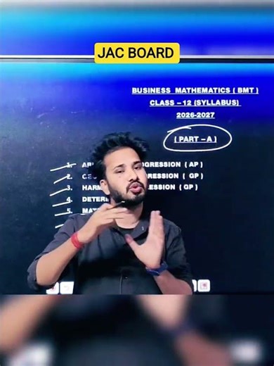 Syllabus of Business mathematics and statistics Class 12 JAC BOARD...