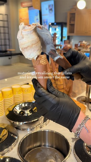 Gelato is not just a translation for ‘ice cream’, it’s a completely different craft. As our founder says, calling gelato “ice cream” is like saying Harley-Davidson and Ducati are the same. They’re both motorcycles… but completely different machines. Both gelato and ice cream are desserts. Both create a sweet moment. But they’re made very differently. Gelato is churned with far less air, lower in fat, and stored at a slightly warmer temperature, giving it a denser, creamier texture. It’s crafted 