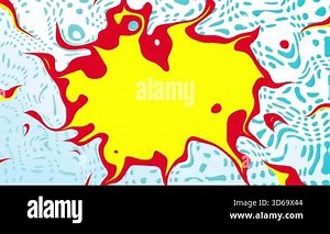 Abstract Flowing Liquid Animation Background