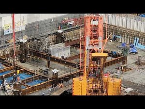 提灯吊りと鉄骨建方を見るだけの動画
