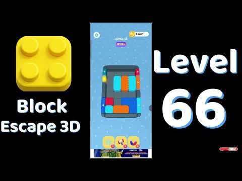 Block Escape 3D Level 66 Walkthrough 🧱🚪 | Easy Puzzle Escape Solution | Go Answer