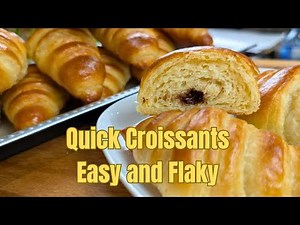 Quick Croissants from Scratch | Easy No Lamination Needed! #recipe #croissant #baking #food #recipes