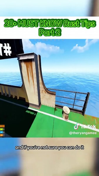 20 MUST KNOW Rust Tips - Part 2 #rust #rustgame #rustconsole #tipsandtricks #guide #challenge #gameontiktok