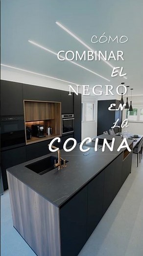¡ELEGANCIA PERFECTA! Cómo combinar las cocinas negras mate Cocinas CJR