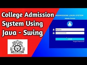 College Admission System | Java Swing | MySQL | JDBC.