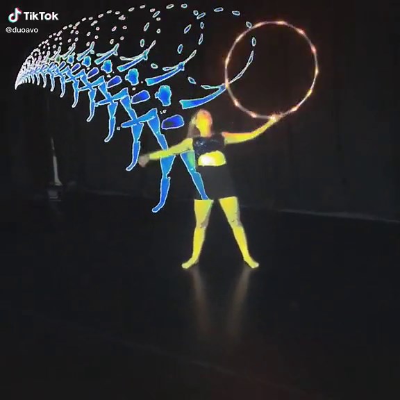 Mesmerizing LED Hula Hoop Dance Performance