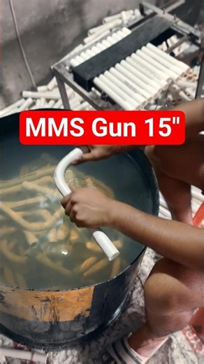 MMS 15 Inch Size Gun Band Bending Making Process Manufacturing #shorts #pvc