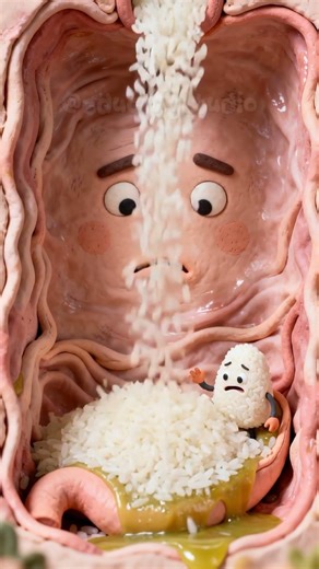 Katanya Nasi Berbahaya… Tapi Ini yang Terjadi di Lambung! 😳 #sains #shorts #kesehatan