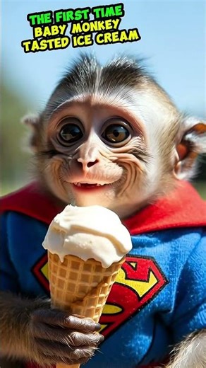 Super Monkey Goes Bananas Over Ice Cream! 🦸‍♂️🍦
