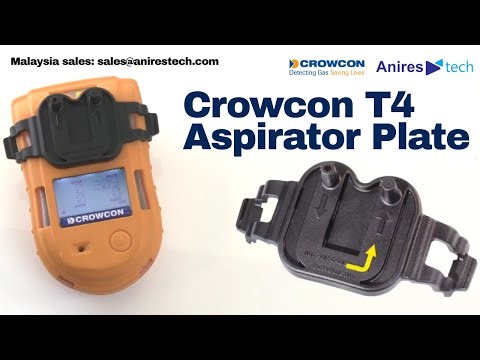 Crowcon T4 Aspirator Plate & Hand Bulb Usage to Sample Gas | Malaysia: Anires Tech