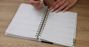 Woman Opens Diary Begins Write Down Stock Footage Video (100% Royalty-free) 3471240063 | Shutterstock