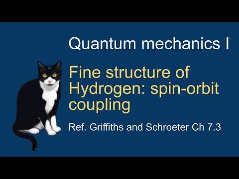 29. Fine structure of hydrogen: spin orbit coupling