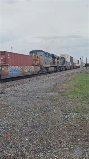 DOUBLE DPU'S On This CSX Intermodal Train (Full video on my main channel)