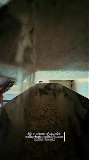 Satisfying Popcorn Ceiling Removal Using a Dust Catcher Scraper | Ceiling Renovation Process