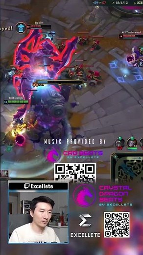 MASSIVE Sett ULT using Cho'gath to SQUISH KILL his TEAMMATE! | League of Legends #shorts