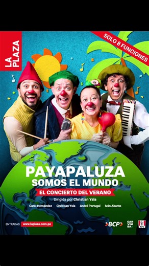 Vuelve Payapaluza Somos el Mundo, con nuevos payasos y eso ha hecho que el concierto se transforme. Pero la alegría y la magia es la misma. Los esperamos. @Carol Hernandez Díaz @Andre Portugal