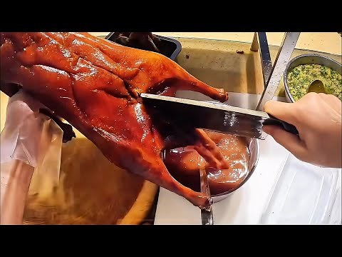 First-Person Goose Carving: The Art of Roast Goose Mastery