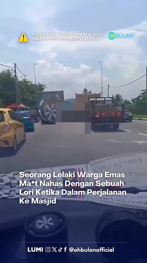 Warga emas 79 tahun ma*t selepas motosikal ditunggang bersama cucu terlibat kemalangan dengan lori di Jalan Hulu Langat. Mangsa meninggal dunia di lokasi, manakala cucu dan pemandu lori tidak cedera. Kes disiasat di bawah Seksyen 41(1) Akta Pengangkutan Jalan 1987. Sumber: BuletinTv3 || Info Semasa Offcial P/s: Video ini bukan milik OhBulan! dan kredit telah diberikan kepada pemilik asal. Jika anda ingin kami menurunkan video tersebut, sila hantarkan DM kepada kami dengan segera. Terima kasih! #