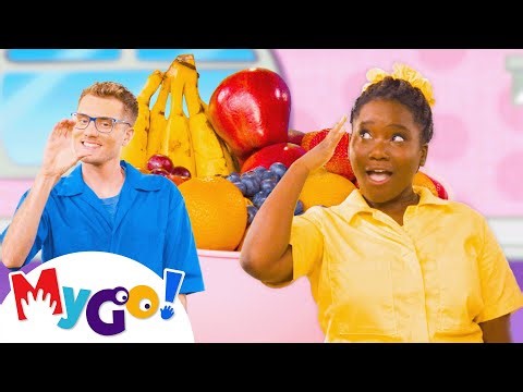 Learn Colors in ASL with FRUIT POPSICLES! | MyGo! | Learn ASL & Baby Sign Language for Kids