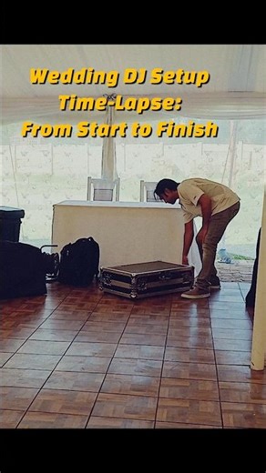 Wedding DJ Setup Time-Lapse: From Start to Finish