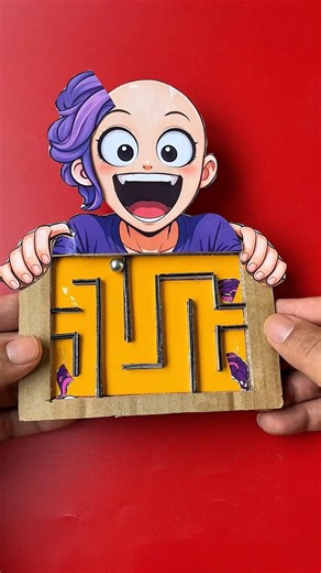 poppy playtime lily lovebraids amazing cardboard pinball maze game #poppyplaytime