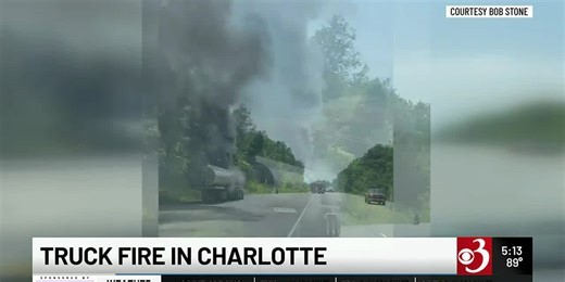 Diesel tanker catches fire in Charlotte