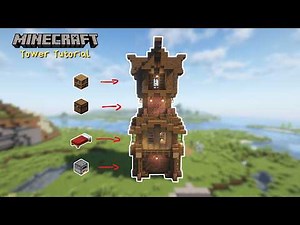 Minecraft | How to build a Tower base - [Minecraft 1.21]