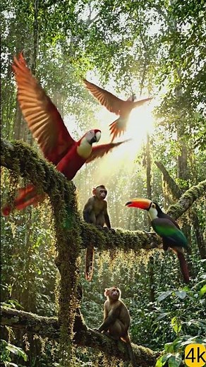🦜 Amazon Rainforest Bird & Wildlife Moments | Stunning IMAX Nature Documentary 🌿🐒
