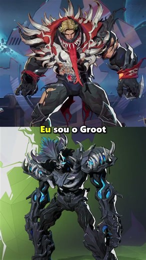 Venom wants to eat Groot in Marvel Rivals.