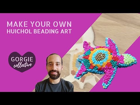 How to make Huichol Beading Art | Easy Craft tutorial