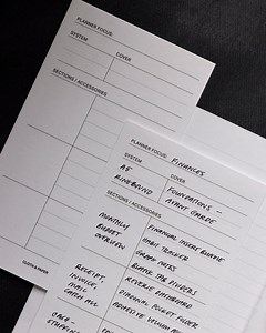 Having trouble figuring out what your 2026 planner will look like? This card, found in the December Intention Box, is a simple and sleek way to map out exactly how you’ll use your planner. Plan your sections, inserts, and the intention behind your system all on a card that helps you think about the necessities. You’ll receive 3 in your set. If you need a 4th, we have a feeling you’re a pro at this ☺️🖤 #plannerplanning #plannersystem #plannerinspiration #clothandpaper #clothandpapertrail | Cloth