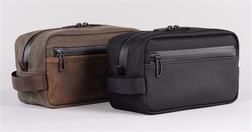 WaterField debuts new ballistic waxed canvas and leather dopp kits for summer travelers