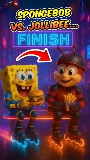 SpongeBob x Jollibee: The Neon City Adventure Begins!