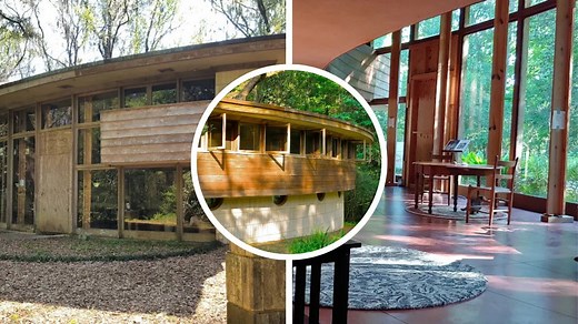 Florida's Only Frank Lloyd Wright Home Hits the Market: Ship-Shaped Design Is Listed for First Time With Asking Price of $2.1 Million