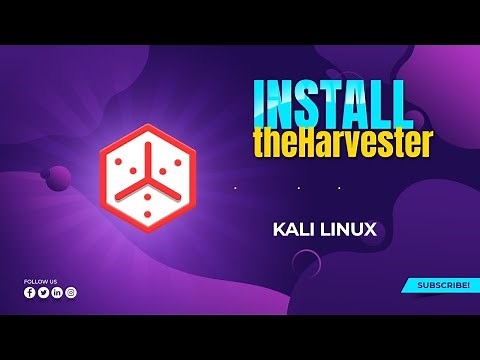 How to install theharvester in kali linux