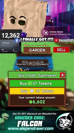 Getting the New Pack Mule! #growagarden #roblox #falcon2fast | Falcon2FAST