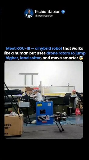Meet KOU III Robot That Walks Like a Human and Flies Like a Drone 🤯🤖