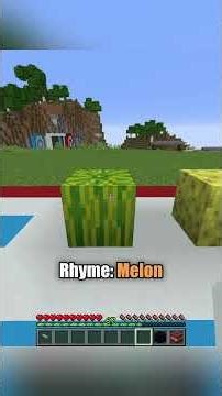 can you rhyme the blocks? #minecraft #minecraftshorts #shorts